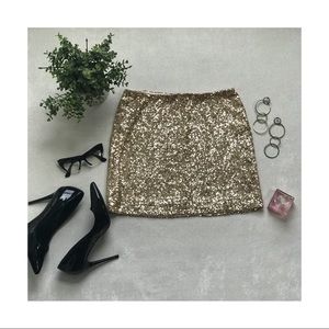 Sequin Mini Skirt